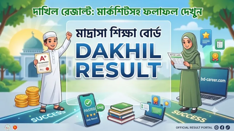 Dakhil Result 2026: মাদ্রাসা বোর্ডের রেজাল্ট দেখুন সবার আগে (মার্কশিটসহ)