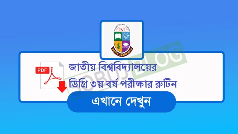 Nu Degree 3rd Year exam Routine 2026 