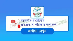 SSC Result Mymensingh Board 2026 With Full Mark sheet PDF